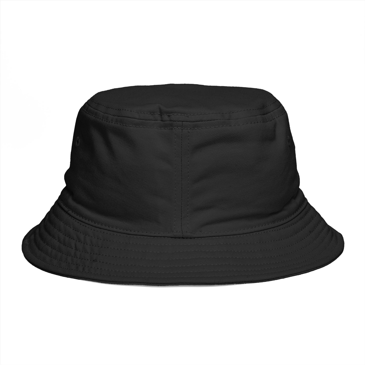 Brown Bucket Hat with White Crown 'B' Logo — Streetwear Casual Sun Hat