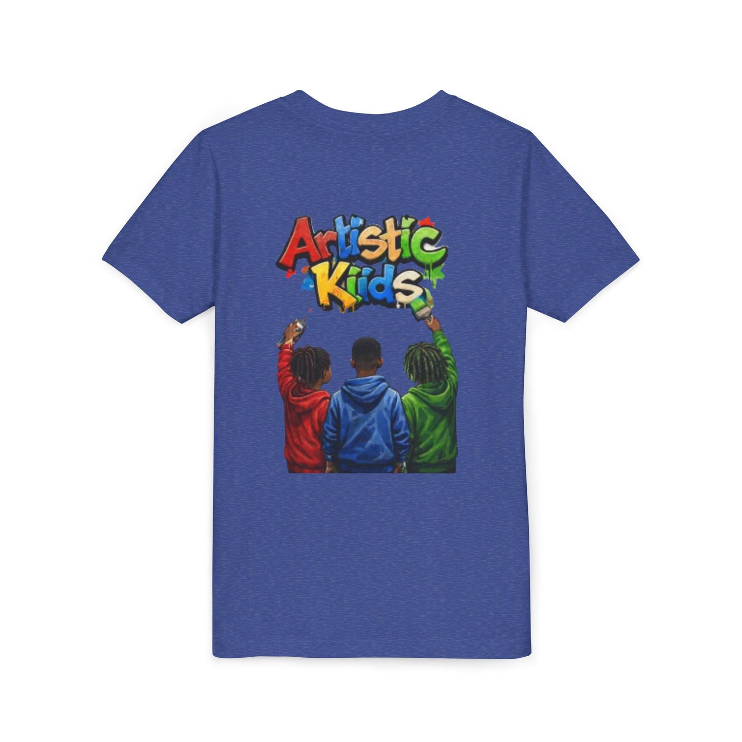 Artistic Kids Youth Tee — Colorful ‘Artistic Kids’ Graphic Shirt for Creative Children