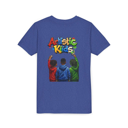 Artistic Kids Youth Tee — Colorful ‘Artistic Kids’ Graphic Shirt for Creative Children