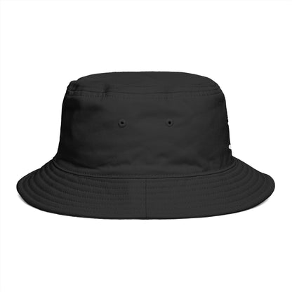 Brown Bucket Hat with White Crown 'B' Logo — Streetwear Casual Sun Hat