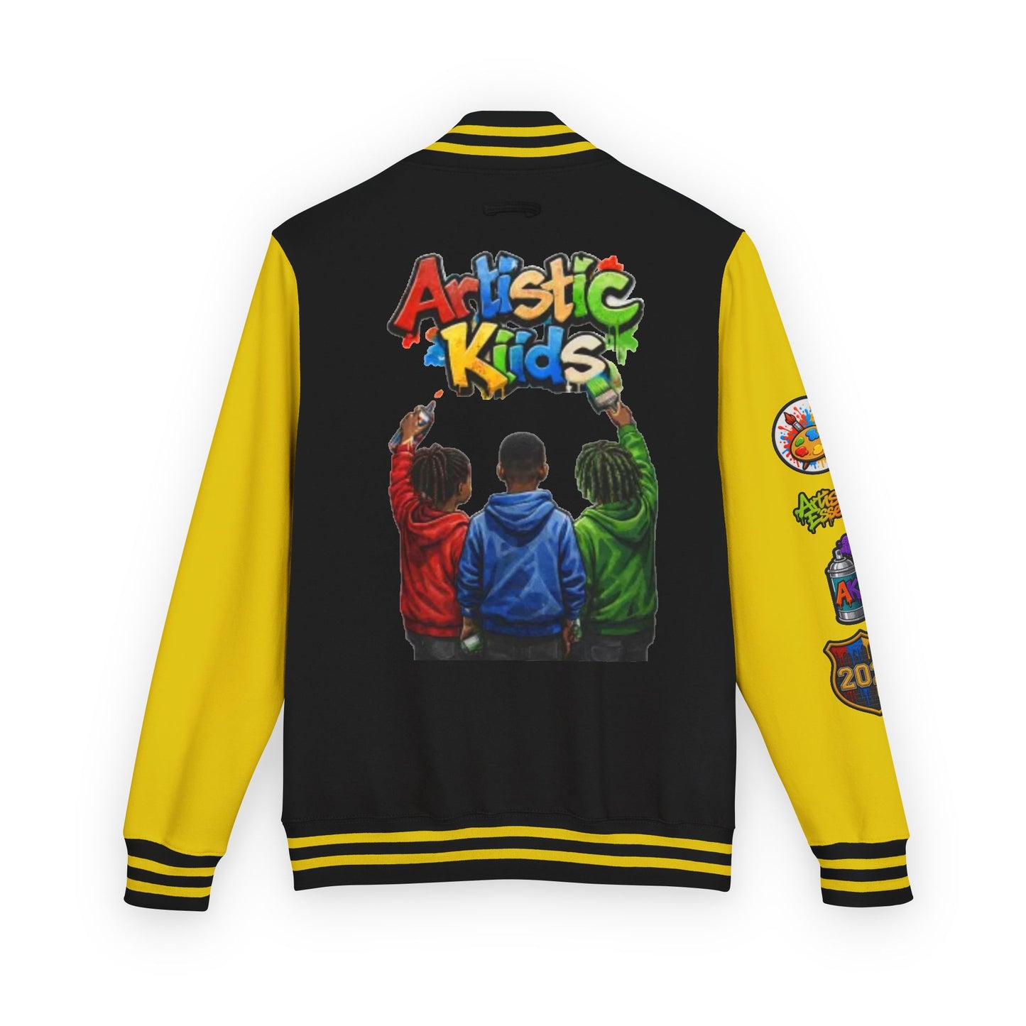 Artistic Kids Letterman Jacket - Colorful Kids Art Club Varsity Jacket