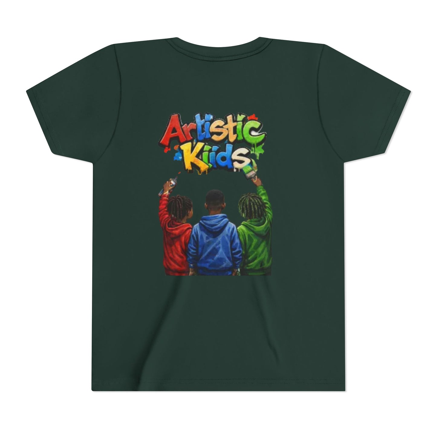 Artistic Kids Youth Tee — Colorful ‘Artistic Kids’ Graphic Shirt for Creative Children