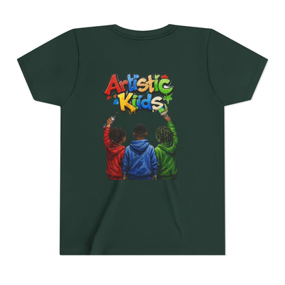 Artistic Kids Youth Tee — Colorful ‘Artistic Kids’ Graphic Shirt for Creative Children