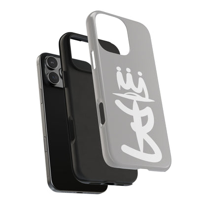 T3 Phone Case — Stylized Crown & Script Graphic Protective Cover