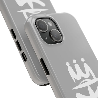 T3 Phone Case — Stylized Crown & Script Graphic Protective Cover