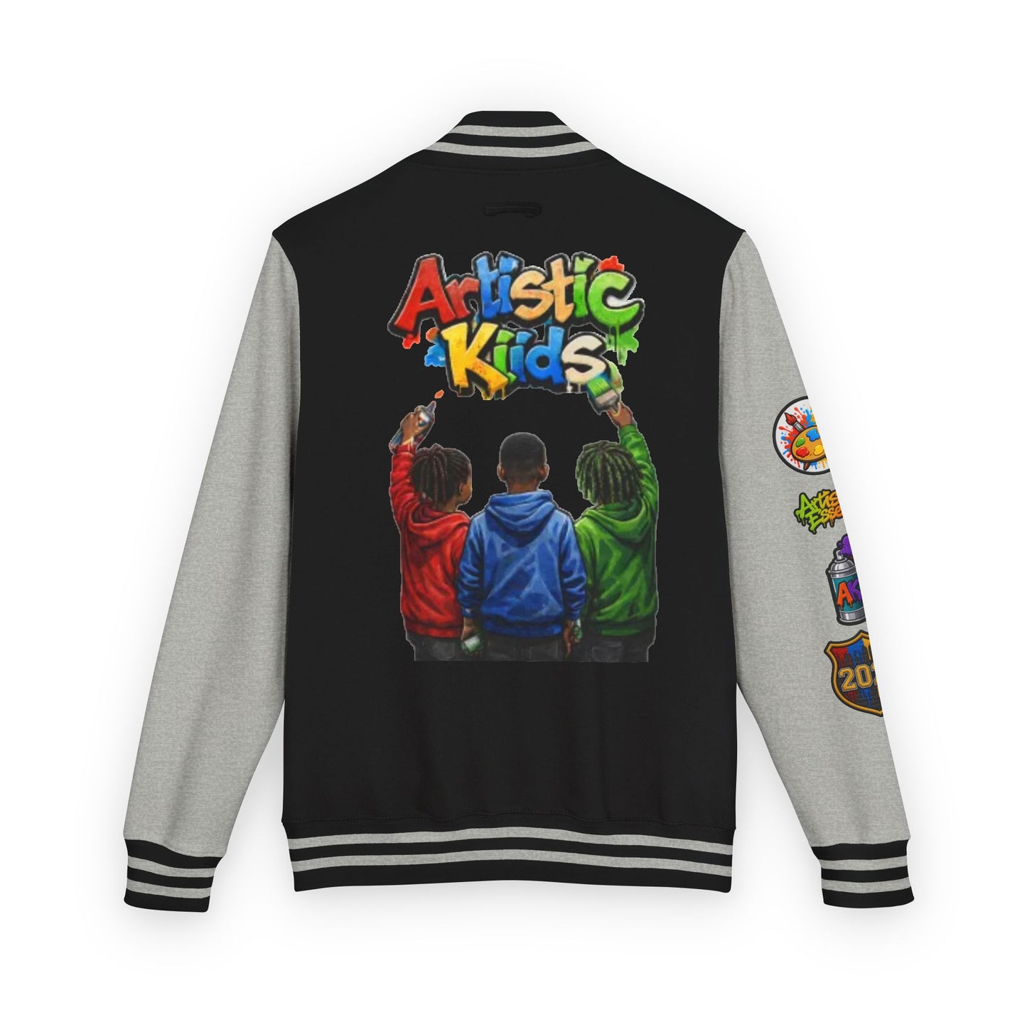 Artistic Kids Letterman Jacket - Colorful Kids Art Club Varsity Jacket