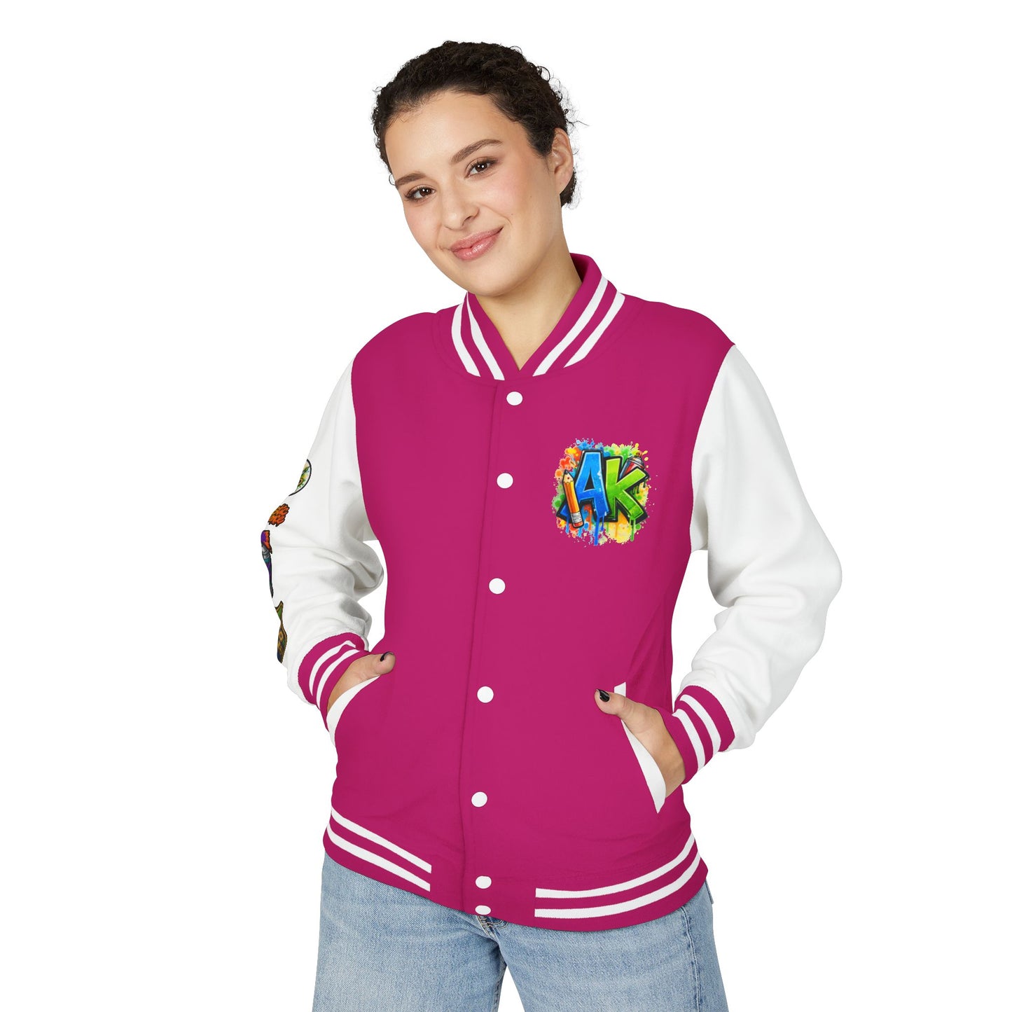 Artistic Kids Letterman Jacket - Colorful Kids Art Club Varsity Jacket