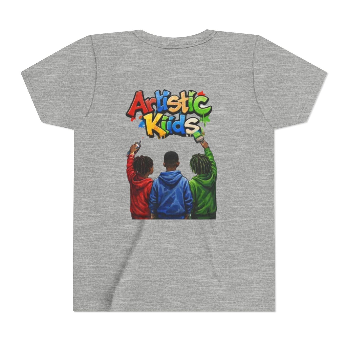 Artistic Kids Youth Tee — Colorful ‘Artistic Kids’ Graphic Shirt for Creative Children