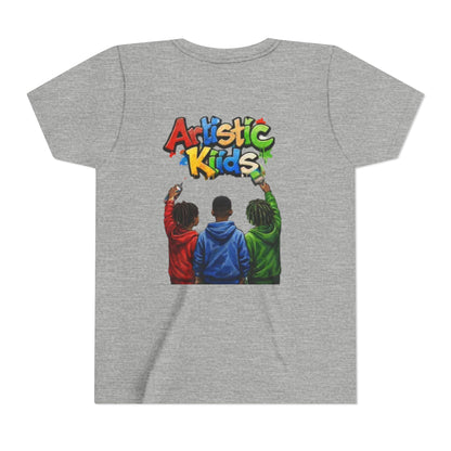 Artistic Kids Youth Tee — Colorful ‘Artistic Kids’ Graphic Shirt for Creative Children
