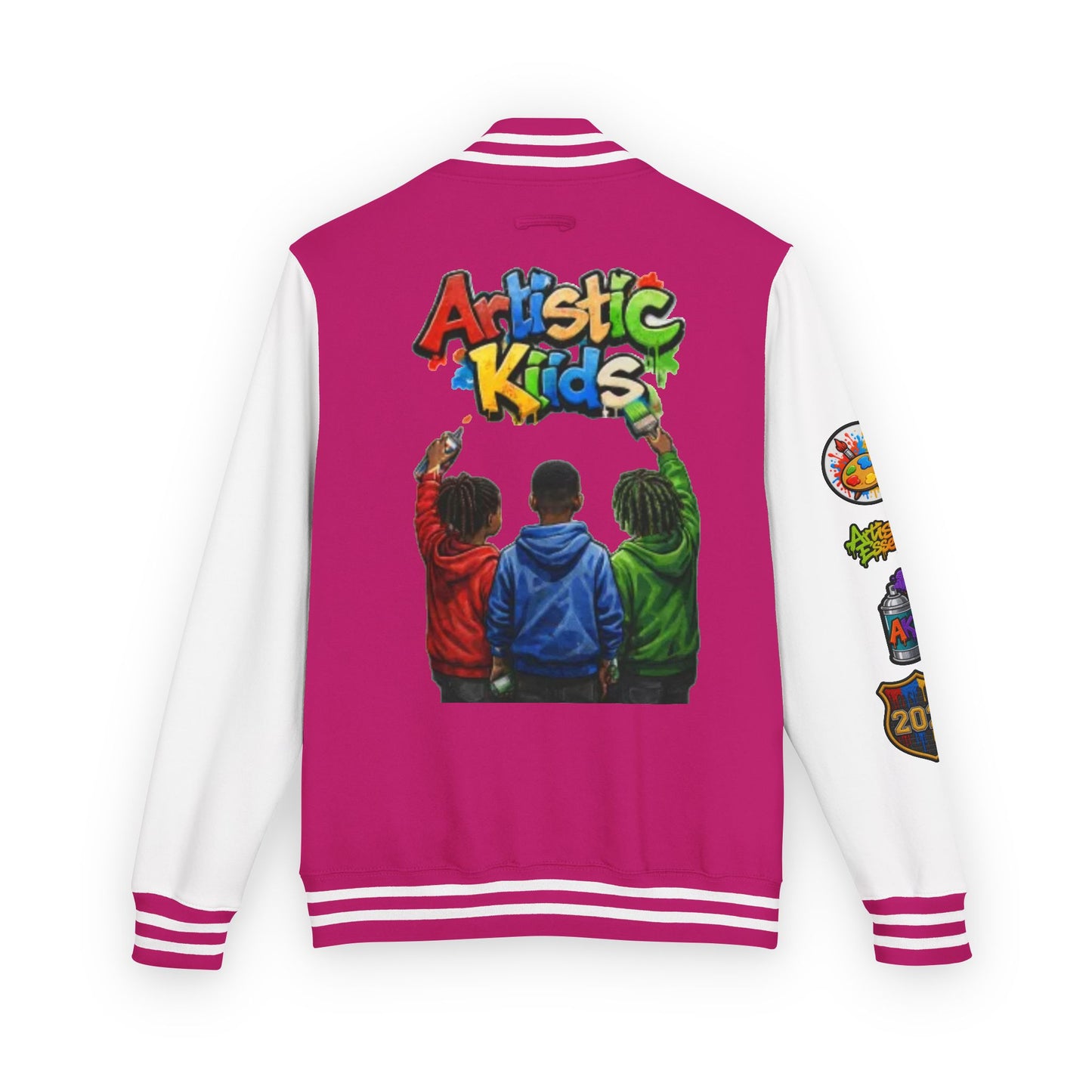 Artistic Kids Letterman Jacket - Colorful Kids Art Club Varsity Jacket