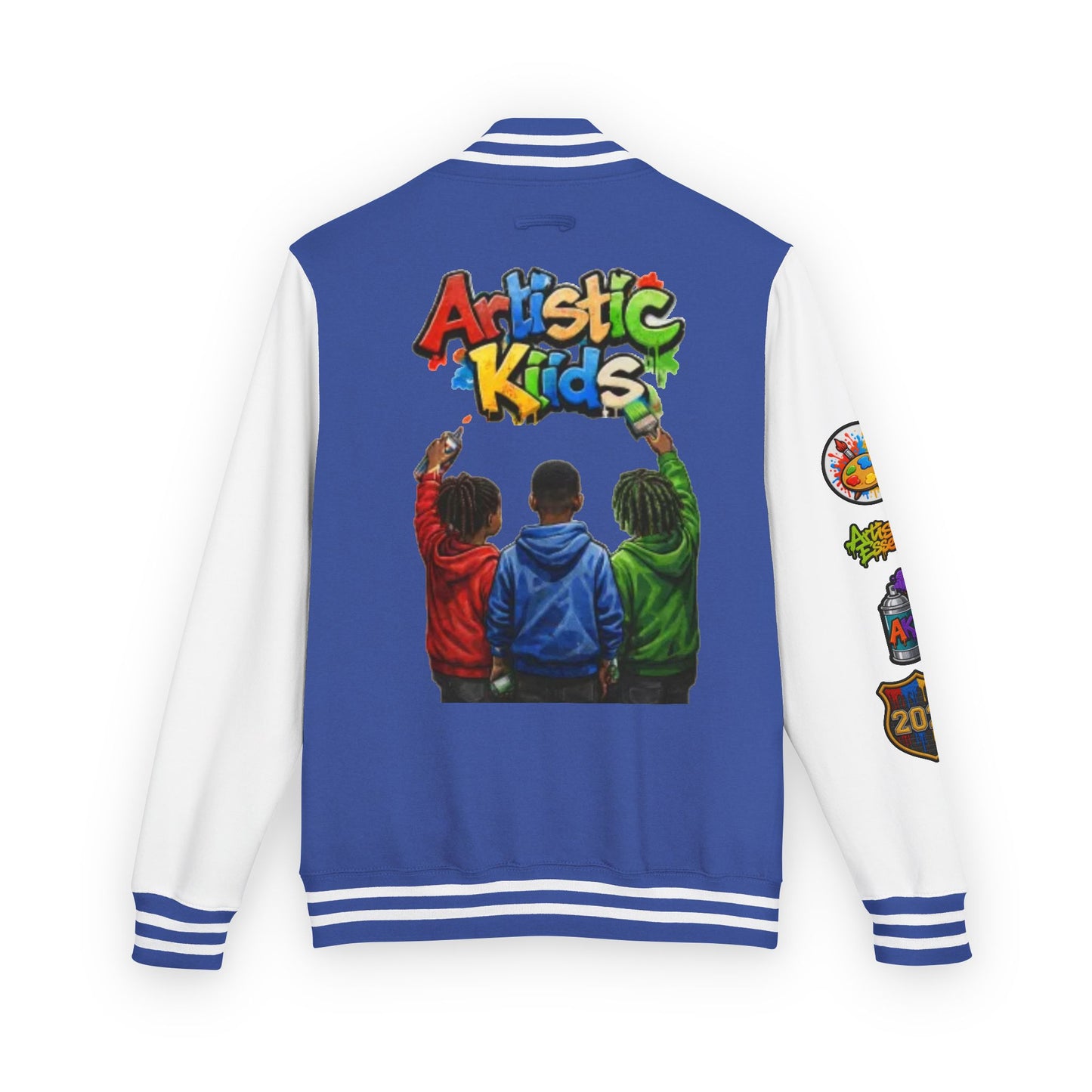 Artistic Kids Letterman Jacket - Colorful Kids Art Club Varsity Jacket