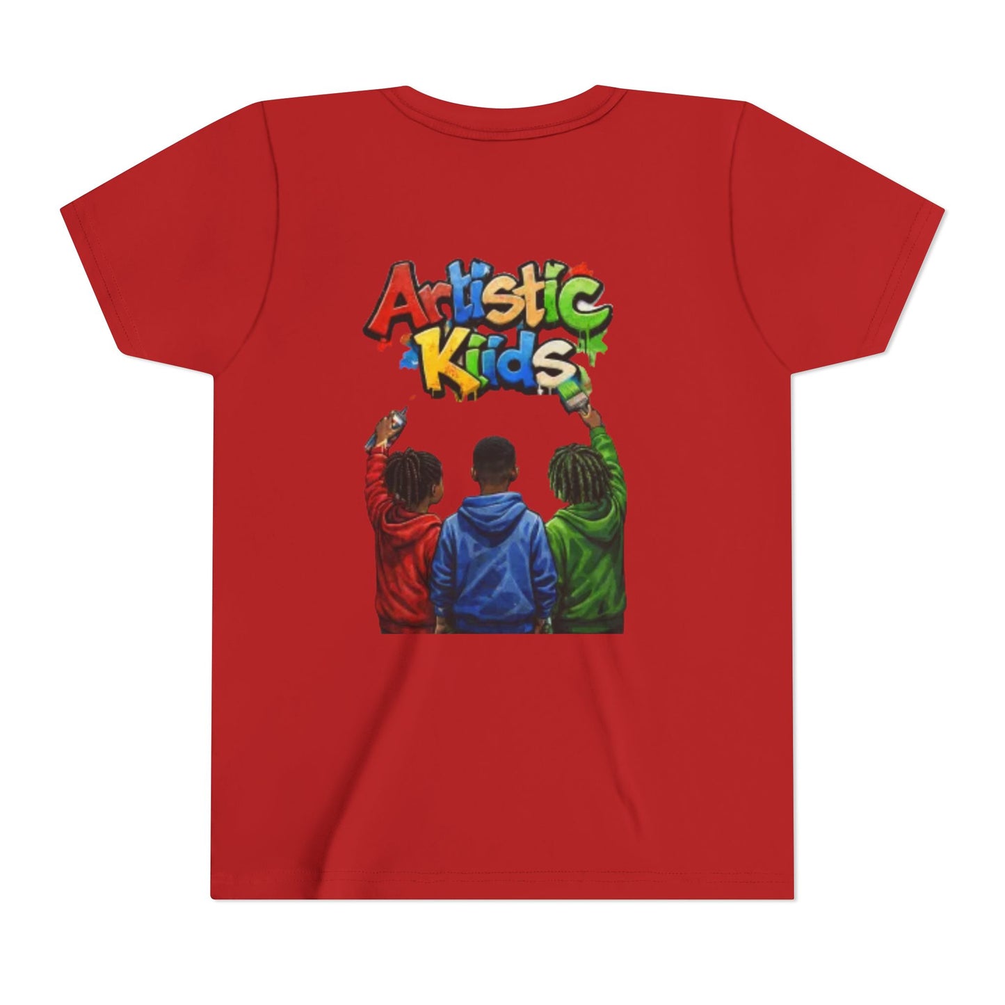 Artistic Kids Youth Tee — Colorful ‘Artistic Kids’ Graphic Shirt for Creative Children