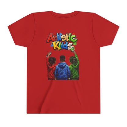 Artistic Kids Youth Tee — Colorful ‘Artistic Kids’ Graphic Shirt for Creative Children