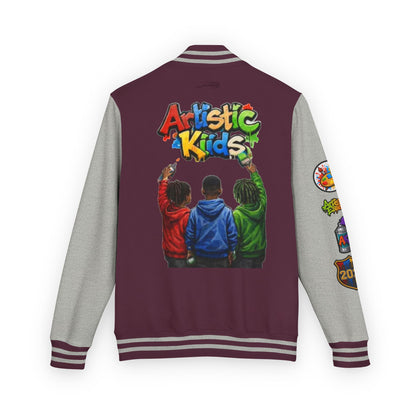 Artistic Kids Letterman Jacket - Colorful Kids Art Club Varsity Jacket