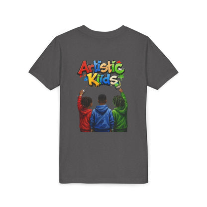 Artistic Kids Youth Tee — Colorful ‘Artistic Kids’ Graphic Shirt for Creative Children