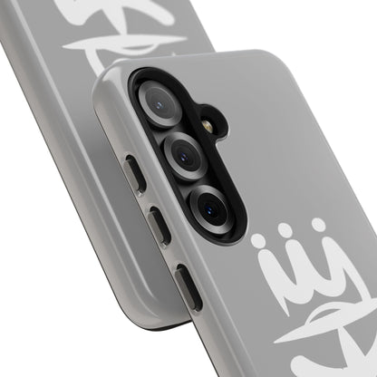 T3 Phone Case — Stylized Crown & Script Graphic Protective Cover