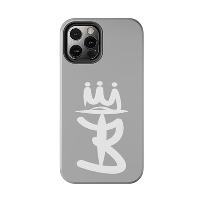 T3 Phone Case — Stylized Crown & Script Graphic Protective Cover