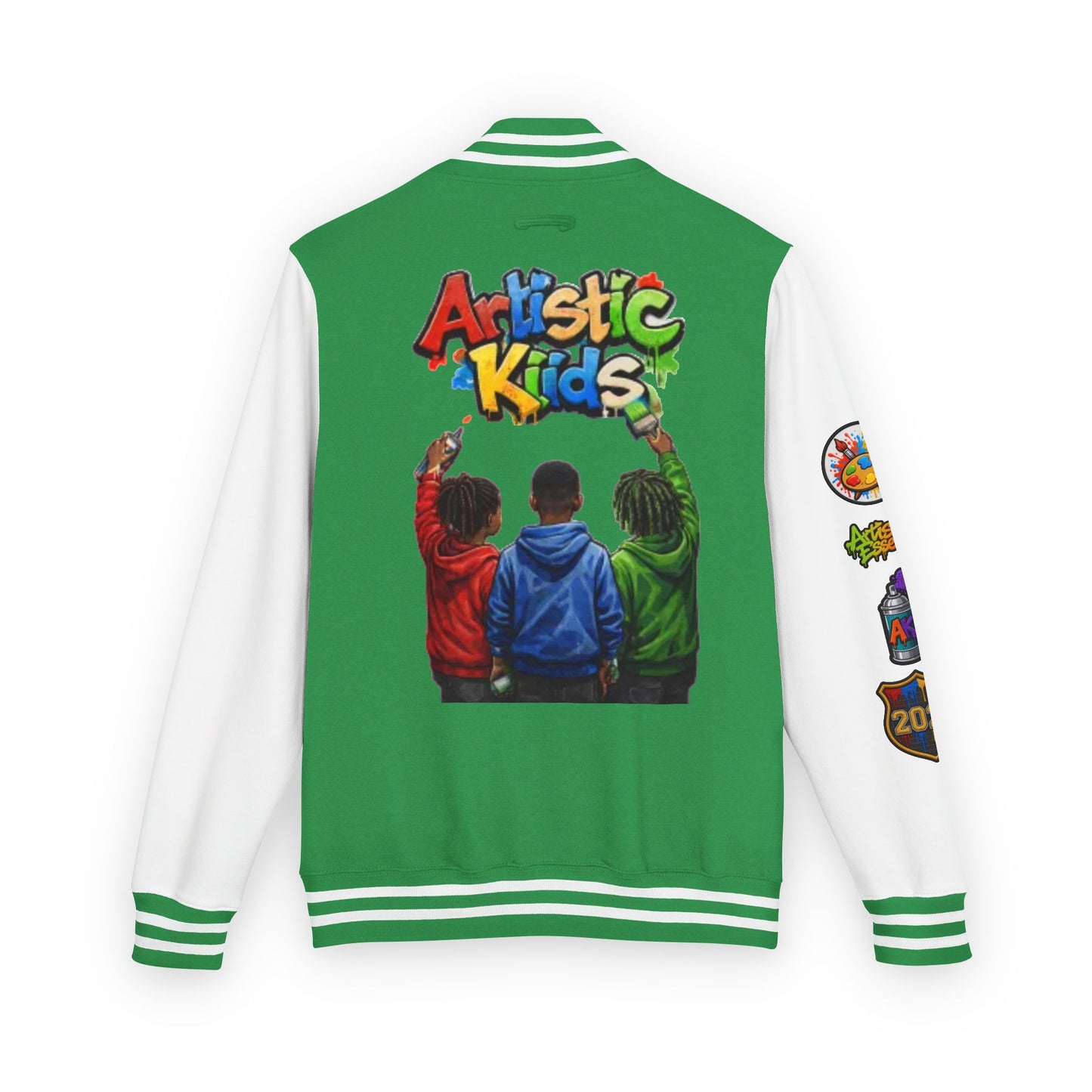 Artistic Kids Letterman Jacket - Colorful Kids Art Club Varsity Jacket