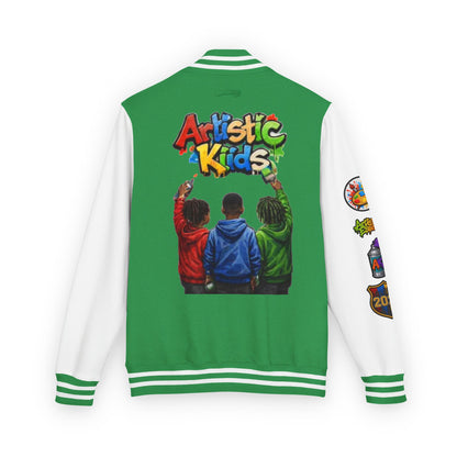 Artistic Kids Letterman Jacket - Colorful Kids Art Club Varsity Jacket