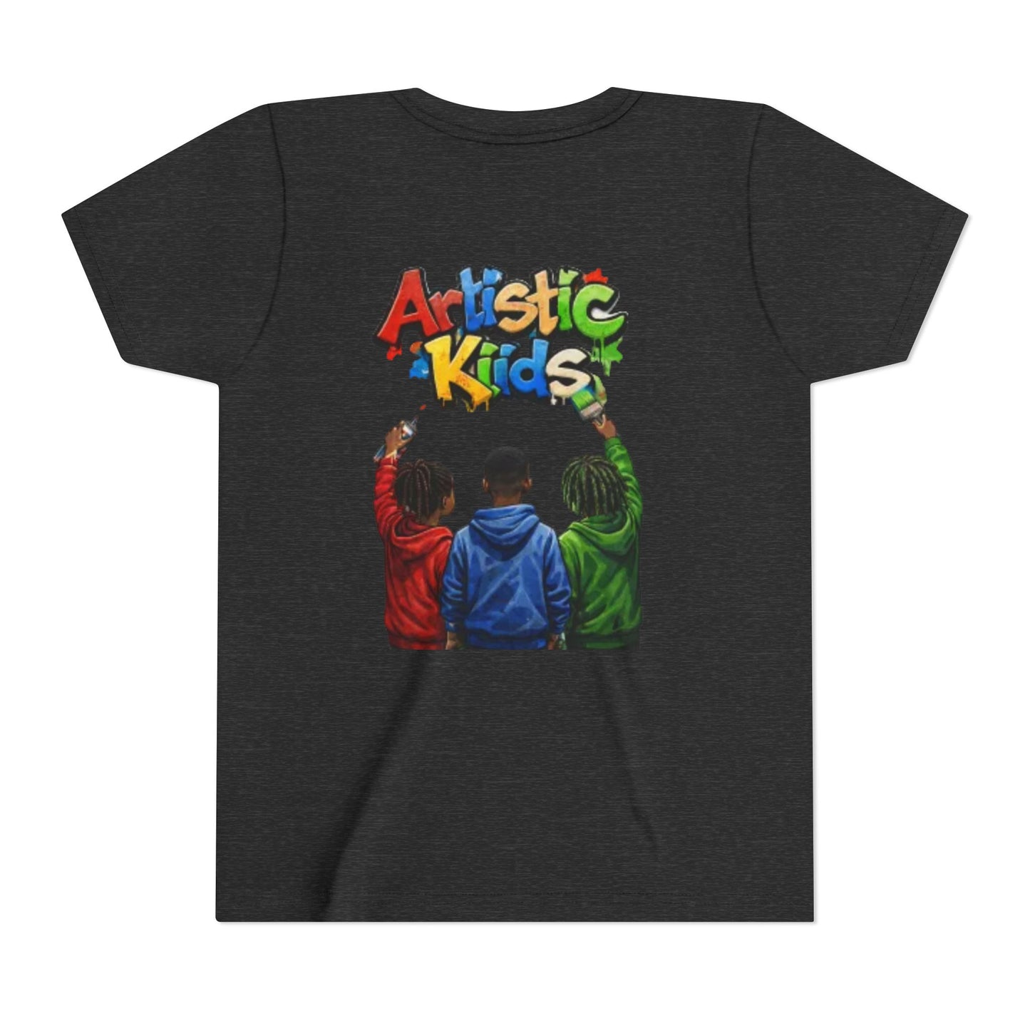 Artistic Kids Youth Tee — Colorful ‘Artistic Kids’ Graphic Shirt for Creative Children