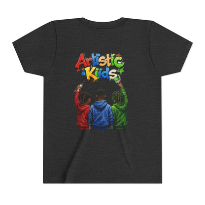 Artistic Kids Youth Tee — Colorful ‘Artistic Kids’ Graphic Shirt for Creative Children