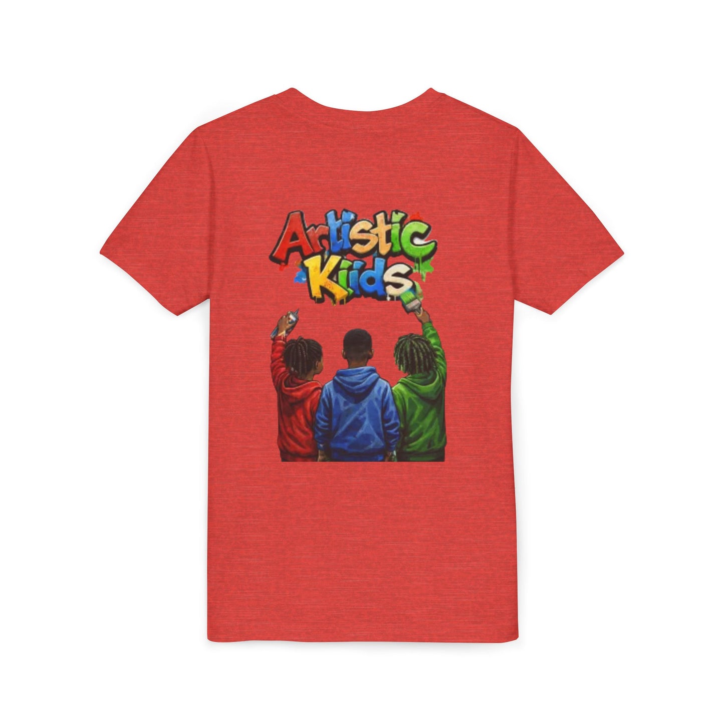 Artistic Kids Youth Tee — Colorful ‘Artistic Kids’ Graphic Shirt for Creative Children